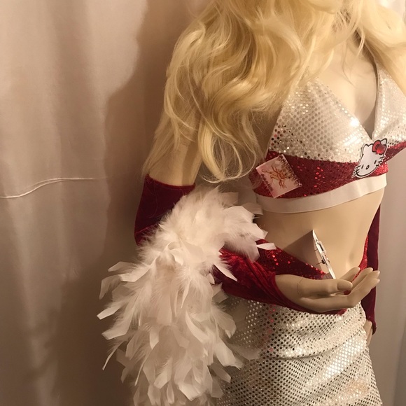 Rare 🍒vintage custom hello kitty rave outfit and earrings set❤️ - Picture 7 of 14